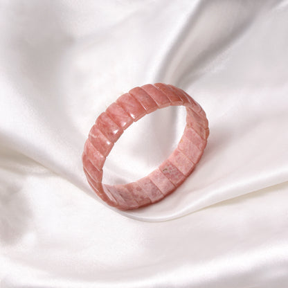 Natural Rhodochrosite Gemstone Bracelet – Natural Pink Healing Crystal for Love, Joy & Emotional Balance