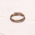 Elegant Natural Multi-Tourmaline Bangle – Balance & Beauty Bangle - Perfect Gift