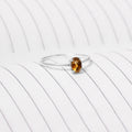 925 Sterling Silver Natural Citrine Gemstone Ring – Elegant Ring With Uplifting Energy Benefits