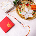 Butterfly Evil Eye Charm Gemstone Rakhi – Vibrant Protection & Love