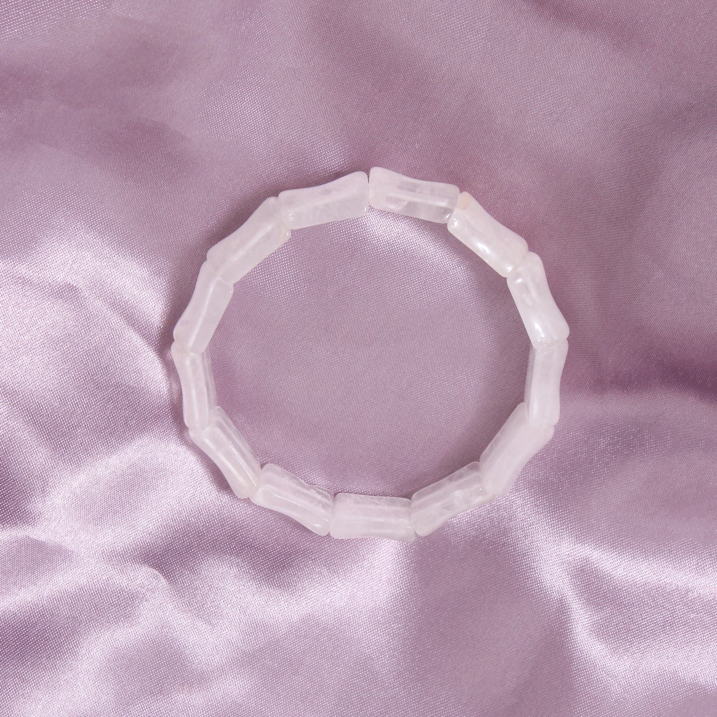Natural Moonstone Fancy Shape Stretch Bead Bracelet – Handmade Healing Crystal Jewelry for Intuition & Calm