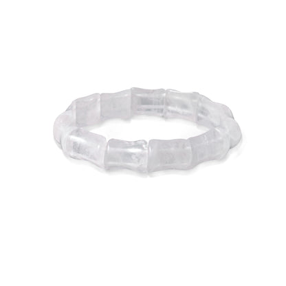 Natural Moonstone Fancy Shape Stretch Bead Bracelet – Handmade Healing Crystal Jewelry for Intuition & Calm
