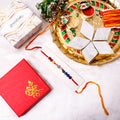 Colorful Star Evil Eye Charm  Gemstone Rakhi – Protective & Stylish Gift for Raksha Bandhan