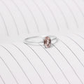 925 Sterling Silver Natural Rose Quartz Gemstone Ring – Elegant Jewelry of Love and Harmony