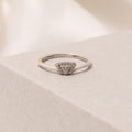 925 Sterling Silver White Zircon Cluster Ring – Elegant Statement Jewelry