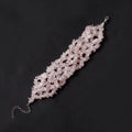 Natural Rose Quartz Multi-Strand Beaded Bracelet – A Statement of Love & Elegance