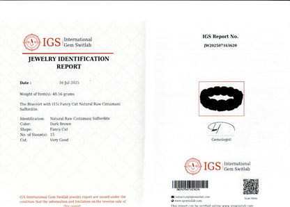 Natural Raw Chintamani Bangle Bracelet – Powerful Spiritual Protection & Ascension Stone