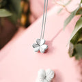 Elegant 925 Sterling Silver Three-Leaf Clover Pendant Necklace – Stylish Jewelry for Women
