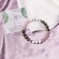 Taurus Zodiac Natural Gemstone Bracelet (वृषभ राशि कंगन) | Stability & Grounding Energy