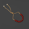 Elegant Carnelian Bolo Chain Bracelet – 925 Sterling Silver Adjustable Healing Bracelet