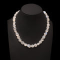 Natural Rainbow Moonstone Beaded Gemstone Necklace – Elevate Intuition & Radiate Elegance