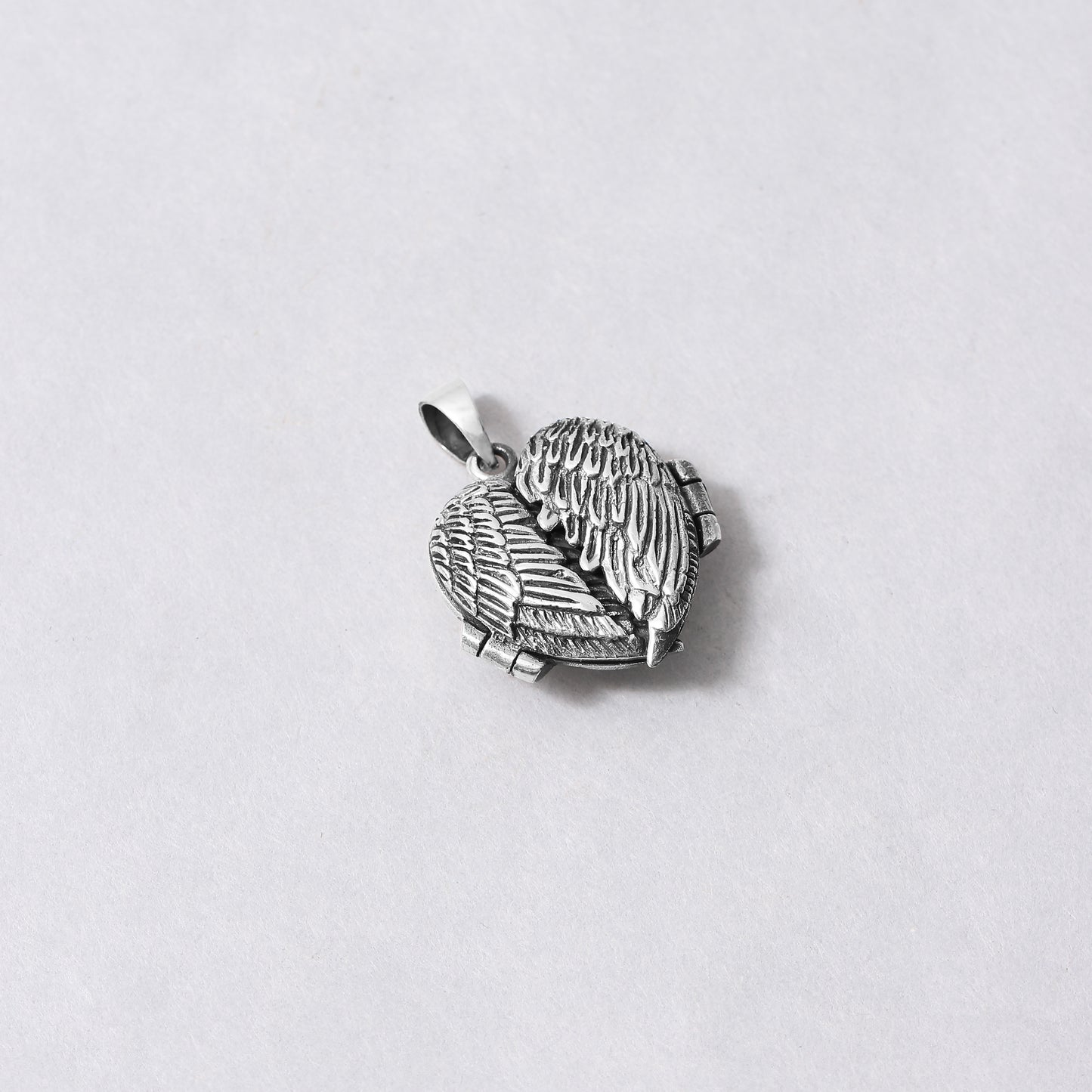 Pure Sterling Silver Wings Heart Pendant | Beautiful Pendant for Love