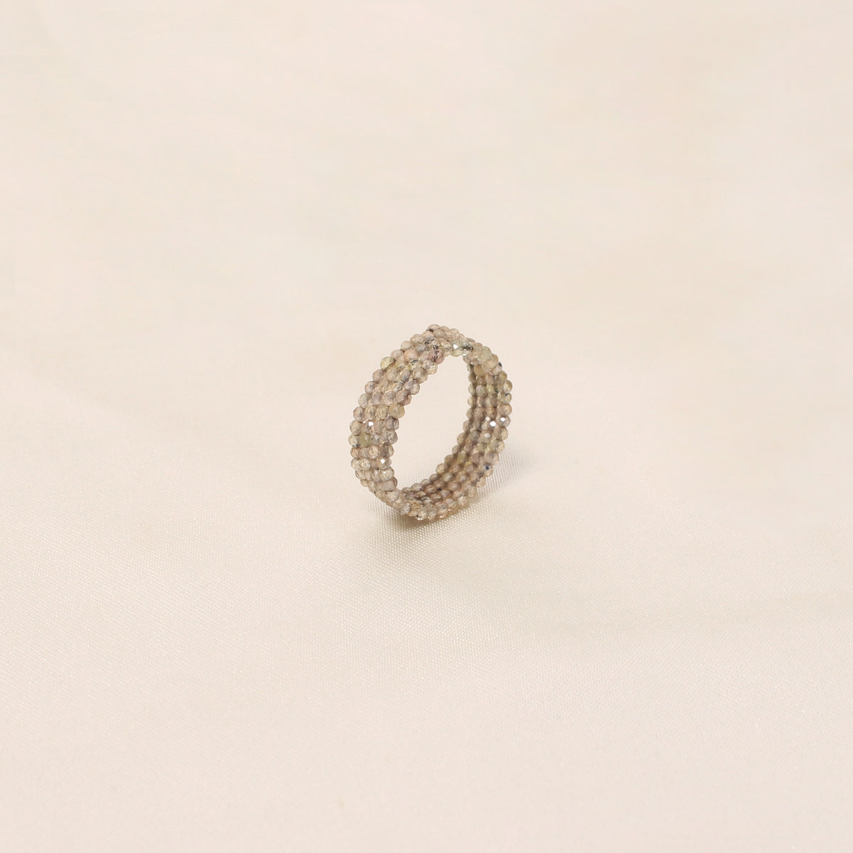 Dazzling Yellow Sapphire Faceted Bead Stretch Ring – Elegant Prosperity & Success
