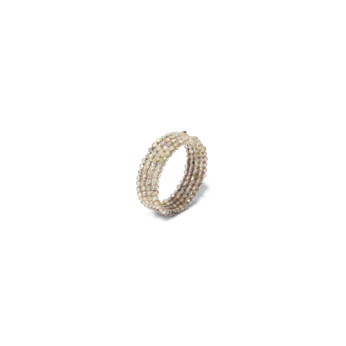 Dazzling Yellow Sapphire Faceted Bead Stretch Ring – Elegant Prosperity & Success