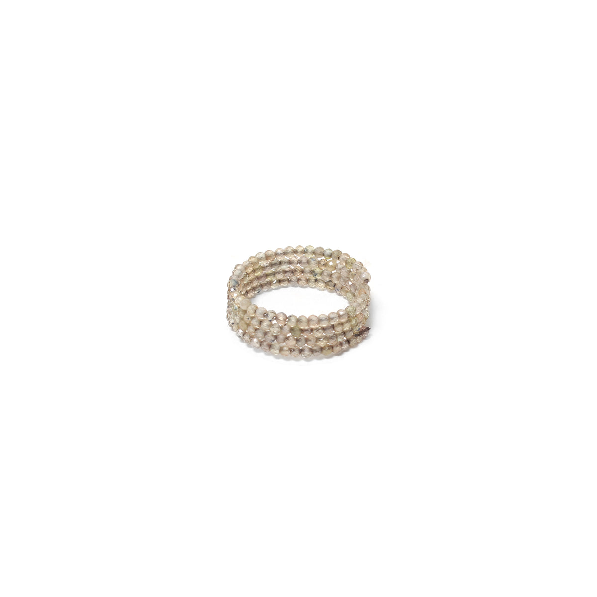 Dazzling Yellow Sapphire Faceted Bead Stretch Ring – Elegant Prosperity & Success
