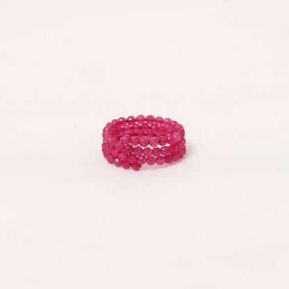 Handcrafted Pink Quartz Ring - Luxury Design