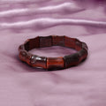 Natural Red Tiger Eye Fancy Shape Stretch Bead Bracelet – Handmade Protection & Confidence Crystal Jewelry