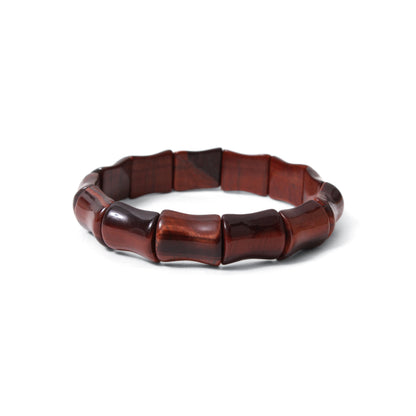 Natural Red Tiger Eye Fancy Shape Stretch Bracelet | Handmade Red Tiger Eye Gemstone Beaded Bracelet