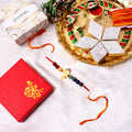 Ganesha Charm Gemstone Rakhi – Auspicious Raksha Bandhan Rakhi with Natural Healing Stones