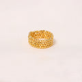 Golden Pyrite Gemstone Ring - Modern Design