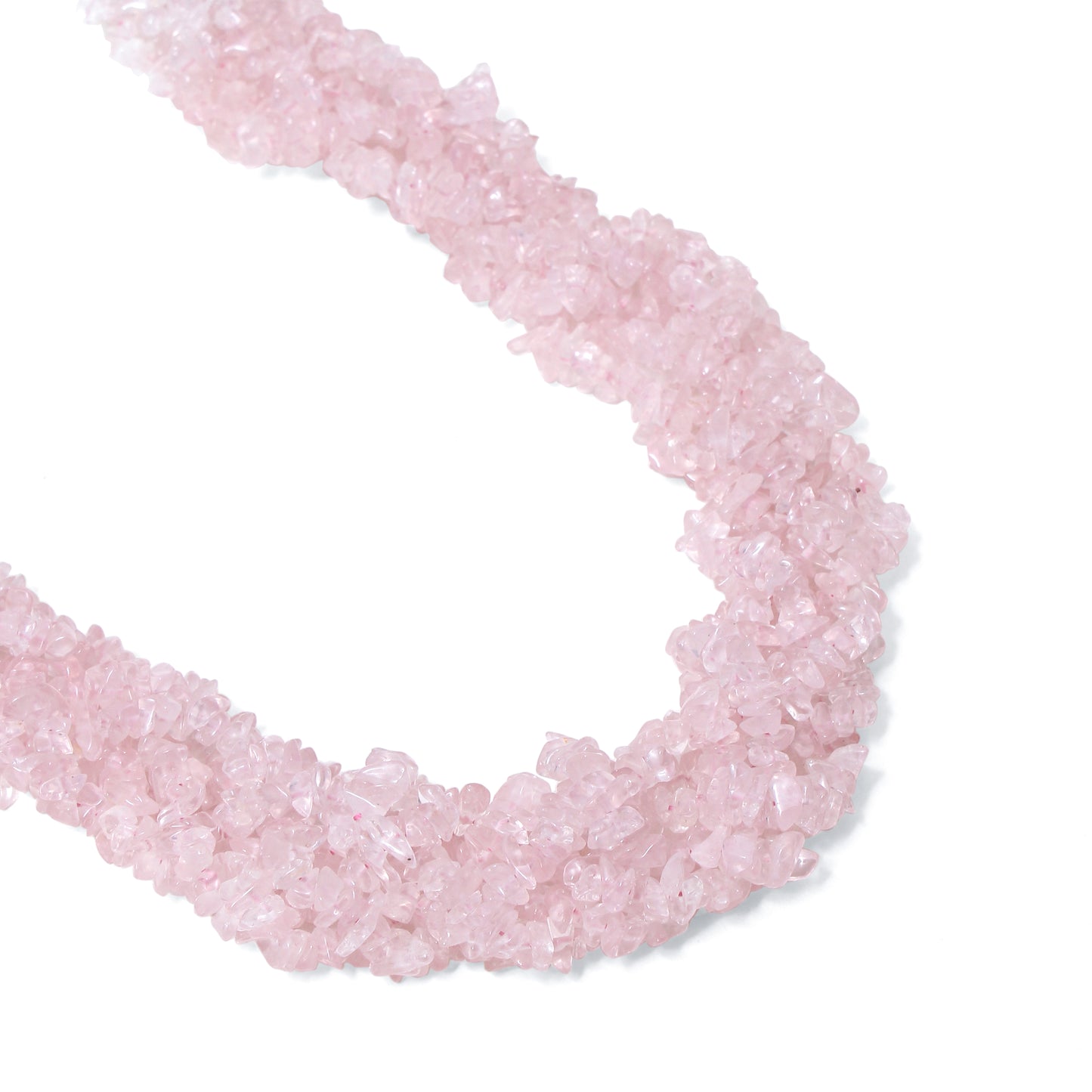 Handmade Rose Quartz, Pearl & Black Spinel Necklace | Natural Crystal Statement Jewelry