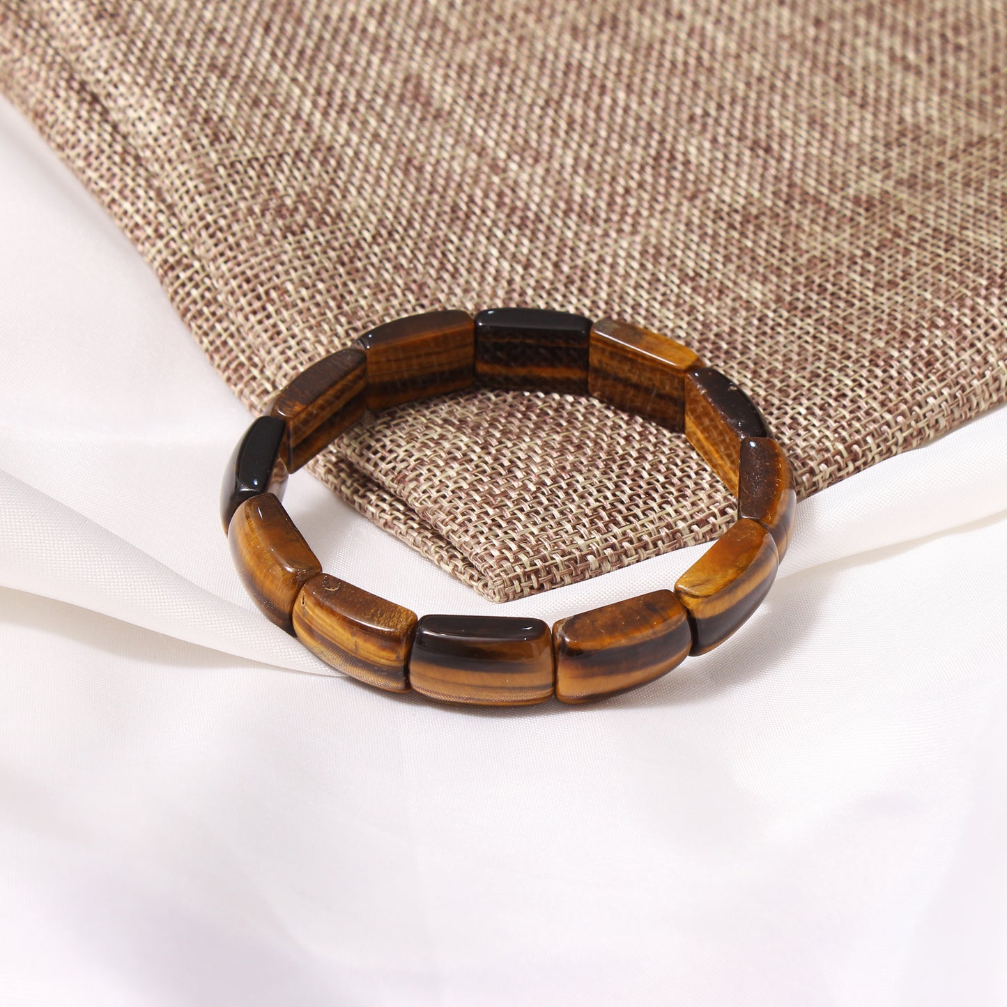 Natural Tiger Eye Stretchable Bracelet - The Ultimate Must-Have Jewelry Essential!