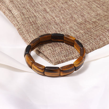 Natural Tiger Eye Stretchable Bracelet - The Ultimate Must-Have Jewelry Essential!