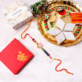 Natural Gemstone Rakhi with Cute Cartoon Duck Charm – Fun & Festive Raksha Bandhan Bracelet for Kids