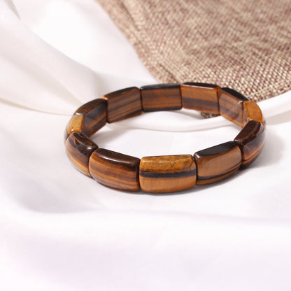 Natural Tiger Eye Stretchable Bracelet - The Ultimate Must-Have Jewelry Essential!