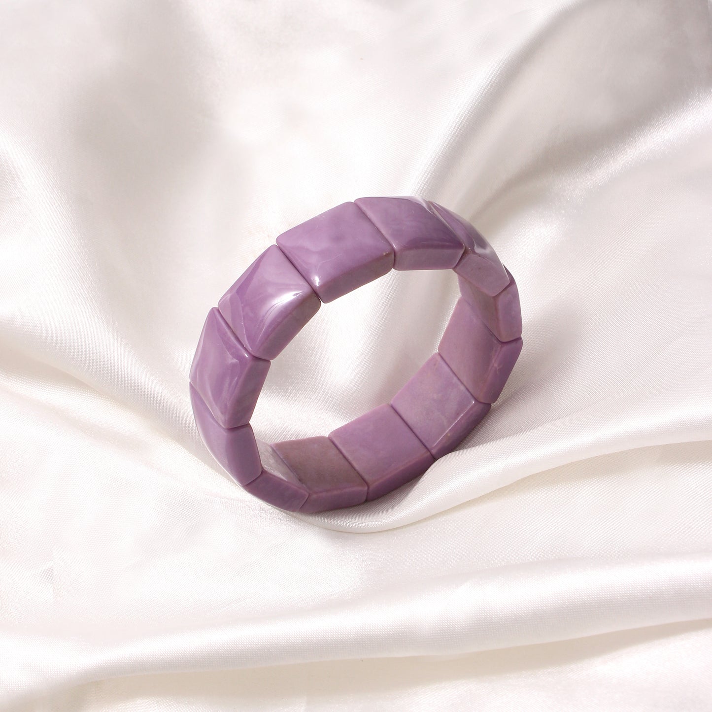 Natural Phosphosiderite Bracelet – Calming Purple Gemstone Jewelry for Peace & Inner Healing