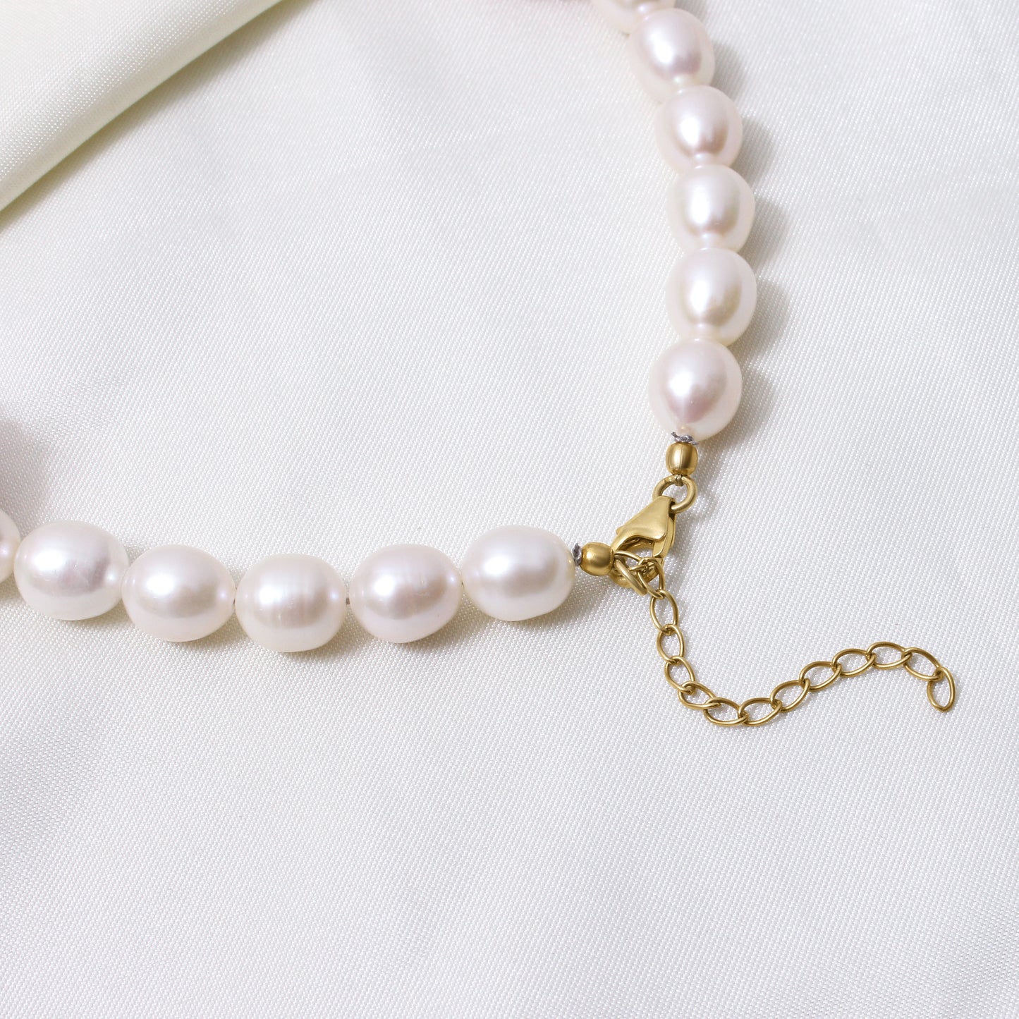 Natural Rose Quartz & Pearl Gemstone Designer Necklace – Chunky Crystal Bead Statement Jewelry for Love & Harmony