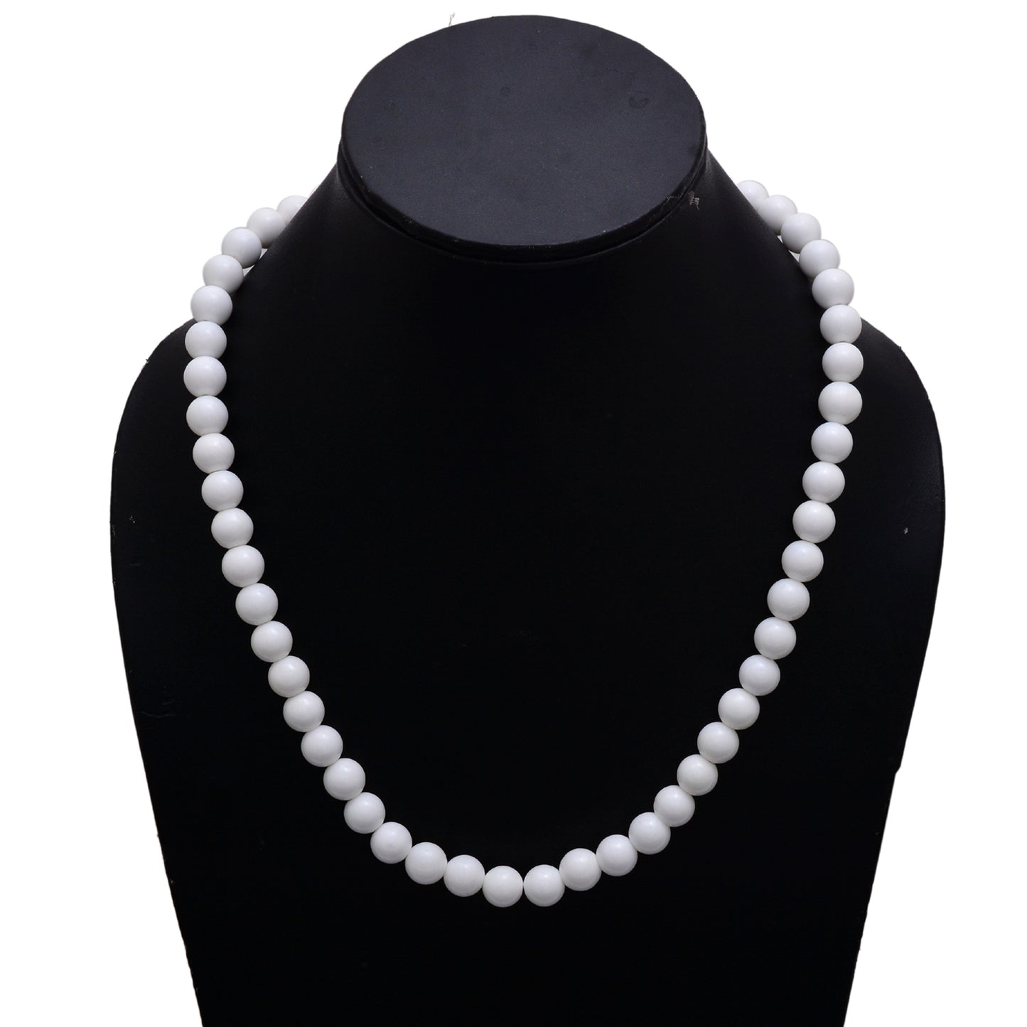 Elegant Natural White Coral Gemstone Necklace – Purity & Peaceful Energy