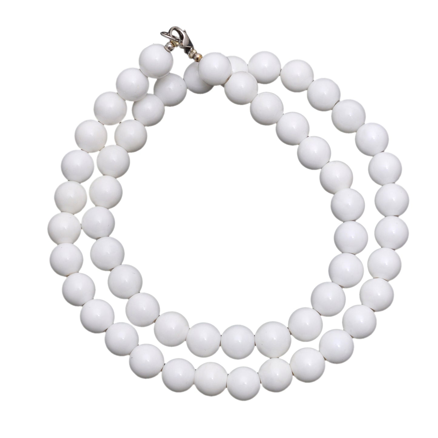 Elegant Natural White Coral Gemstone Necklace – Purity & Peaceful Energy