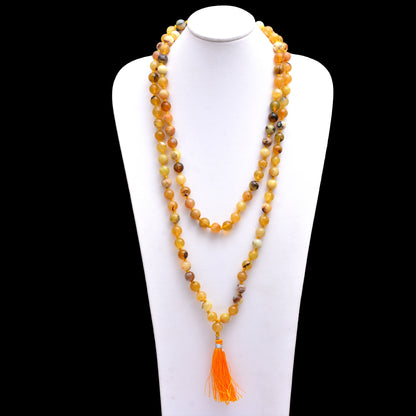 Yellow Opal Japa Mala - Ignite Creativity & Personal Power