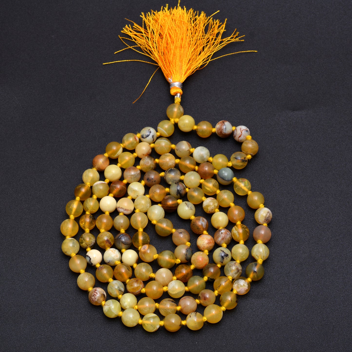 Yellow Opal Japa Mala - Ignite Creativity & Personal Power