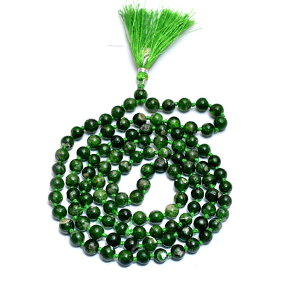 Chrome Diopside Japa Mala - Elevate Your Spiritual Journey with Healing Energy