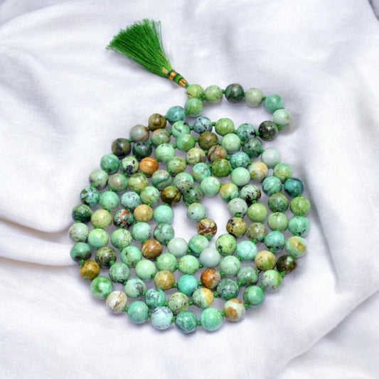 Variscite Japa Mala - Foster Serenity & Emotional Healing