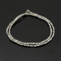 Natural Grey Diamond Beaded Necklace – Elegant Rough Diamond Beads, For Gift