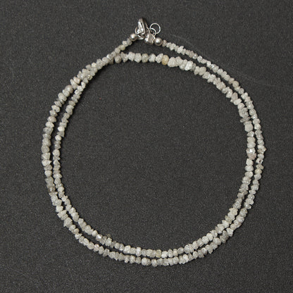 Grey Diamond Necklace, Diamond Necklace For Gift