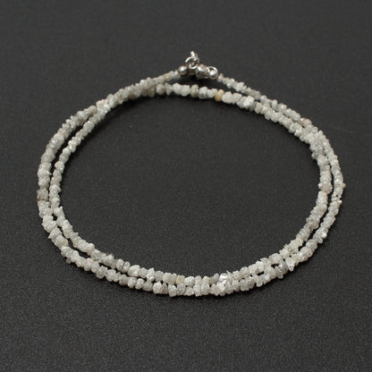 Grey Diamond Necklace, Diamond Necklace For Gift