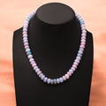 Radiant Natural Candy Opal Beaded Gemstone Necklace – Pastel Perfection