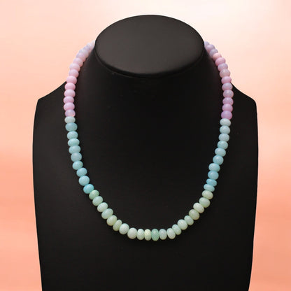 Elegant Natural Candy Opal Beads Gemstone Necklace – Radiant & Unique
