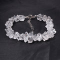 Natural Herkimer Diamond Quartz Bracelet – Raw Double-Terminated Crystal Jewelry, Gift for Her & Him