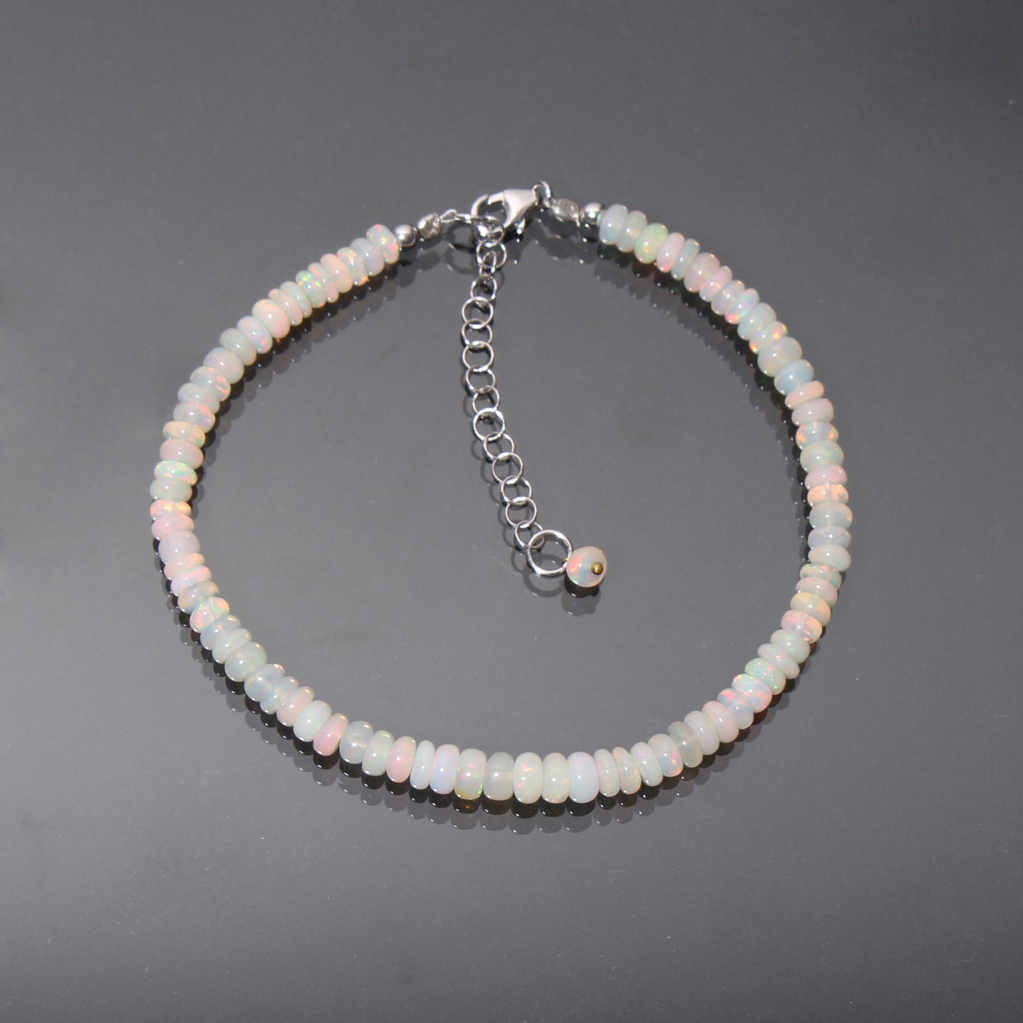 Exquisite Ethiopian Opal Gemstone Bracelet - Handmade Jewelry for Elegance and Healing