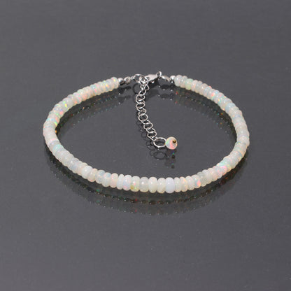 Exquisite Ethiopian Opal Gemstone Bracelet - Handmade Jewelry for Elegance and Healing