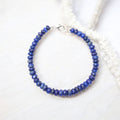 Natural Lapis Lazuli Gemstone Bracelet – Elegant Blue Healing Crystal Jewelry