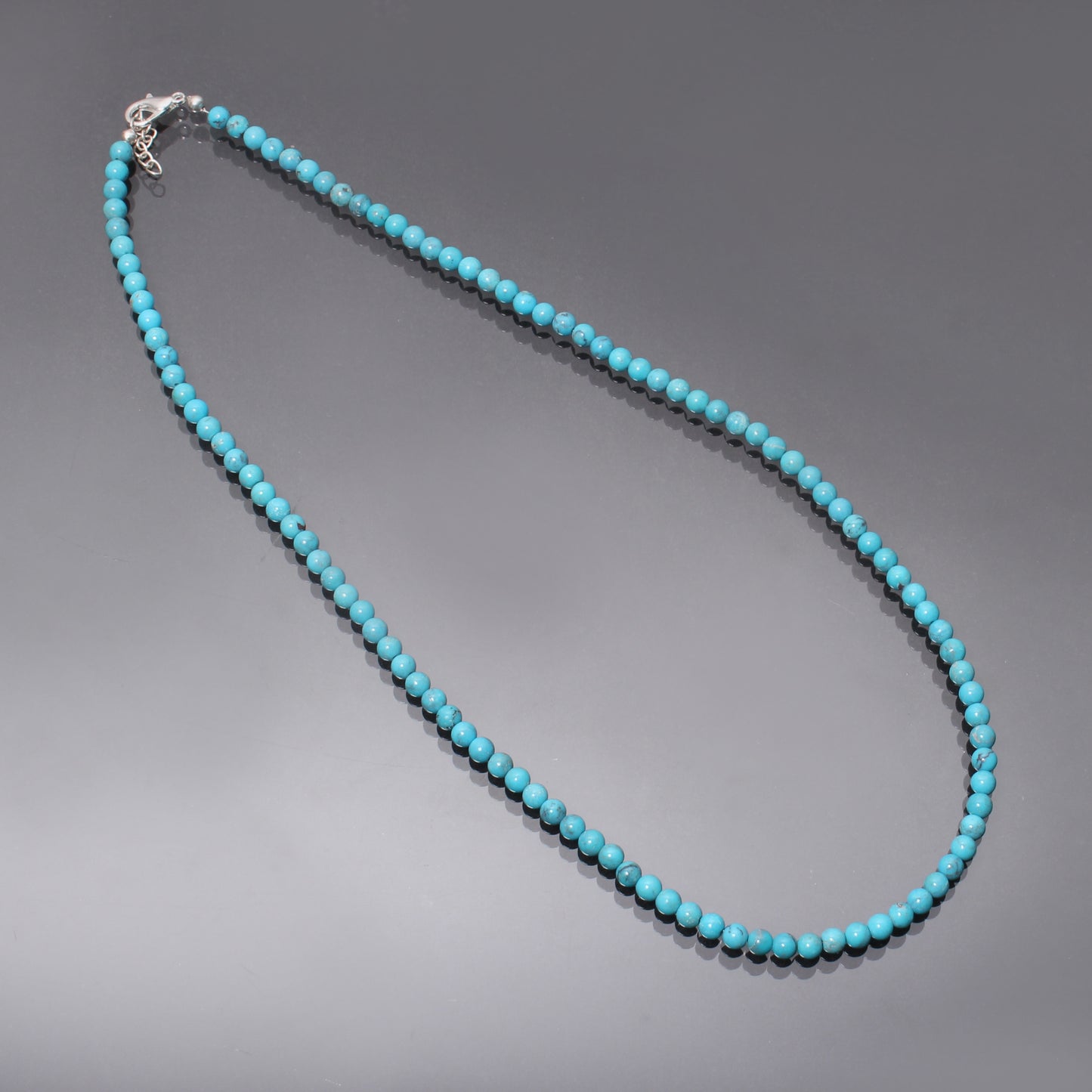 Genuine Natural Arizona Turquoise Beaded Necklace – Premium Blue Turquoise Jewelry for Protection, Luck & Everyday Style