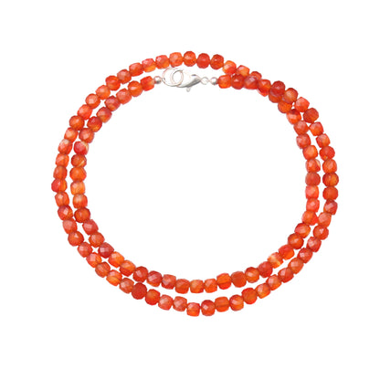 Carnelian Gemstone Beaded Necklace