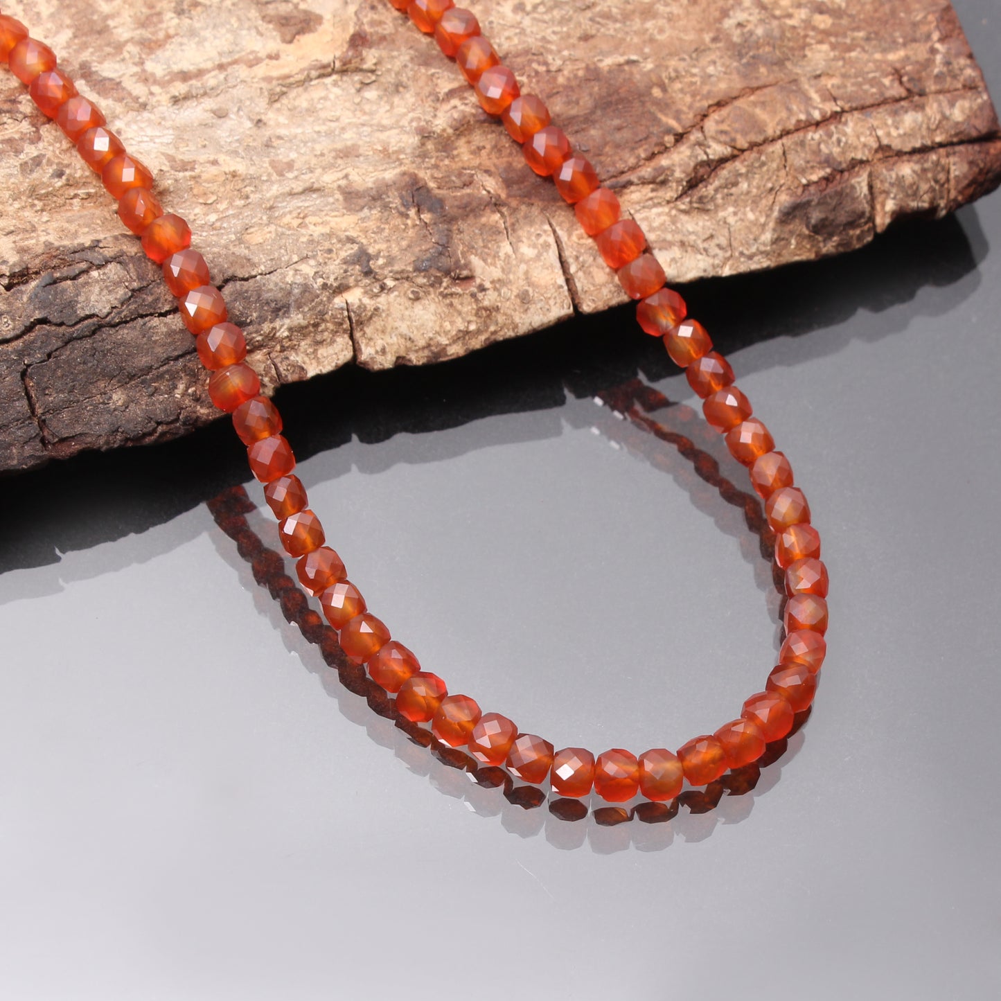 Carnelian Gemstone Beaded Necklace