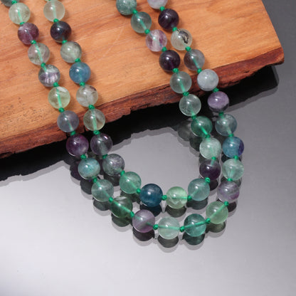 Fluorite Japa Mala - Clarity & Focus Meditation Beads